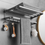 Modern Bathroom Hardware Set in Stainless Steel Matte Gray Bathrobe Hook/Towel Bar