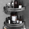 Modern Bathroom Hardware Set in Stainless Steel Matte Gray Bathrobe Hook/Towel Bar