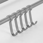 Modern Bathroom Hardware Set in Stainless Steel Matte Gray Bathrobe Hook/Towel Bar