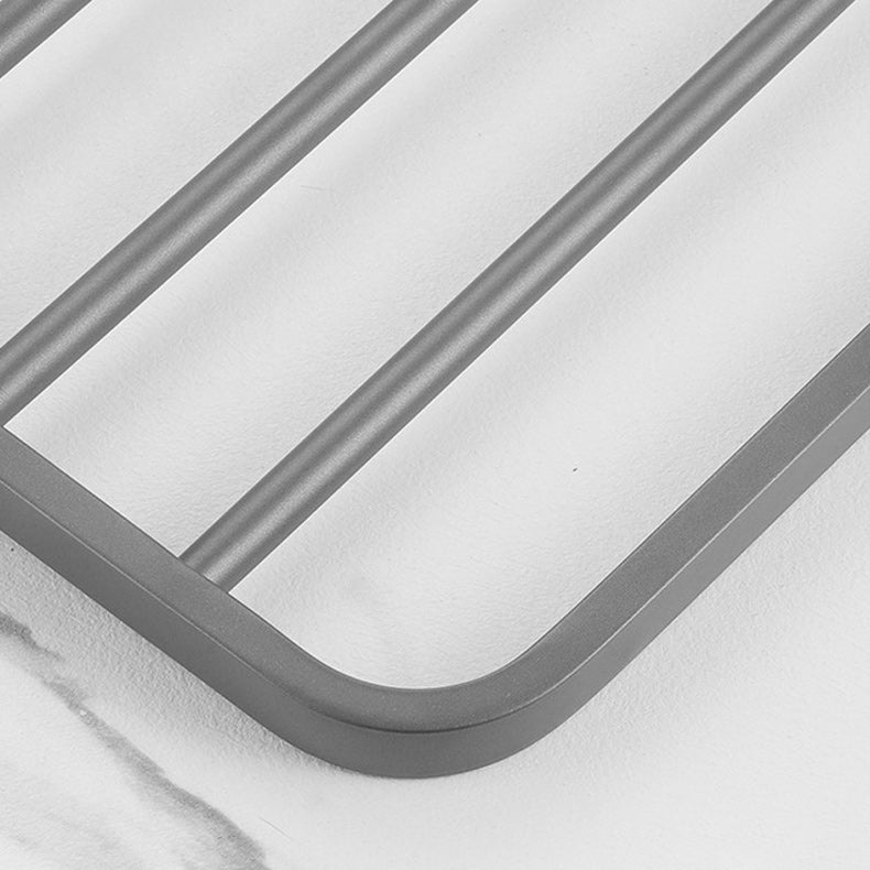 Modern Bathroom Hardware Set in Stainless Steel Matte Gray Bathrobe Hook/Towel Bar