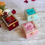 [Ideal Gift] Eternal Rose Box - With engraved necklace & artificial rose