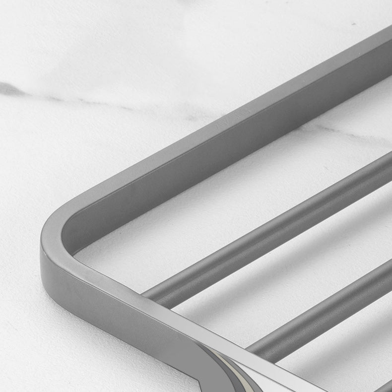 Modern Bathroom Hardware Set in Stainless Steel Matte Gray Bathrobe Hook/Towel Bar