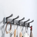 Contemporary Gray Bathroom Hardware Set Bathroom Shelf/Towel Bar Including Bathroom Set