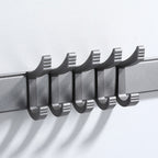 Contemporary Gray Bathroom Hardware Set Bathroom Shelf/Towel Bar Including Bathroom Set
