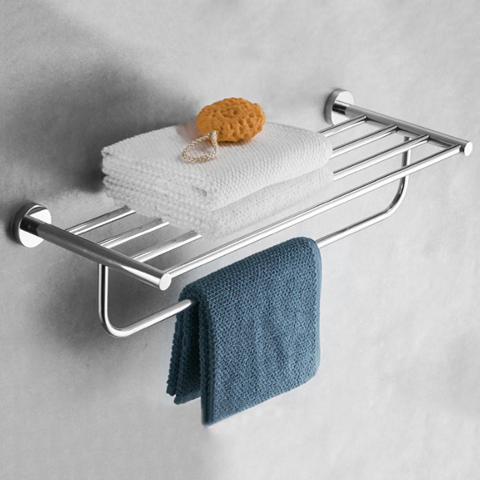 Polished Chrome Modern Bathroom Accessories Set with Towel Bar/Paper Holder