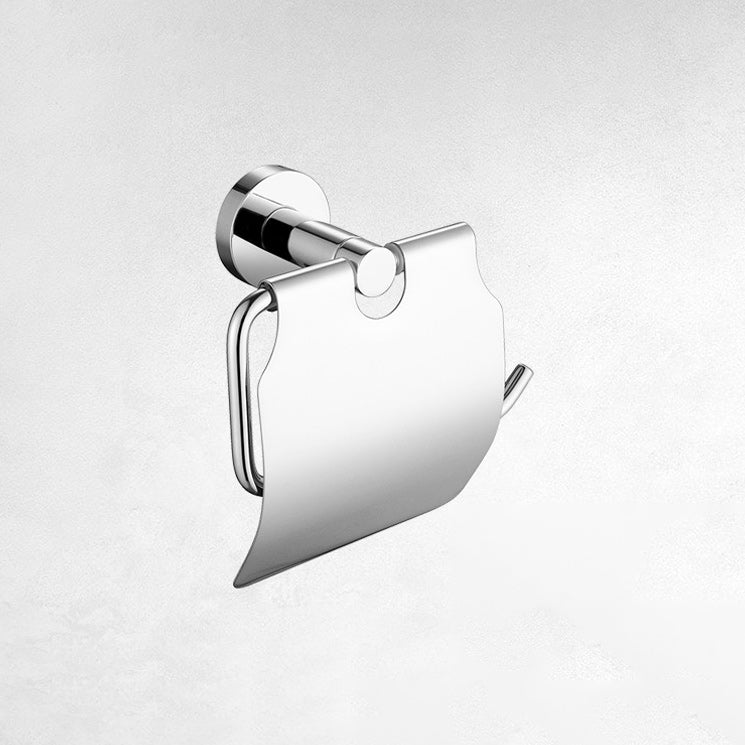Polished Chrome Modern Bathroom Accessories Set with Towel Bar/Paper Holder