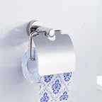 Polished Chrome Modern Bathroom Accessories Set with Towel Bar/Paper Holder