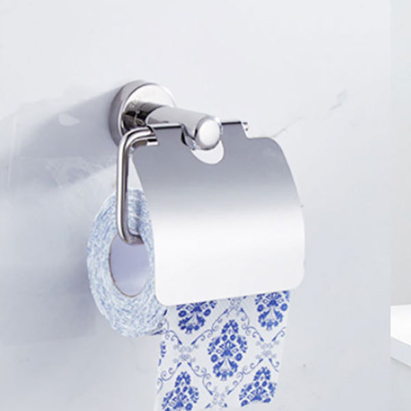 Polished Chrome Modern Bathroom Accessories Set with Towel Bar/Paper Holder