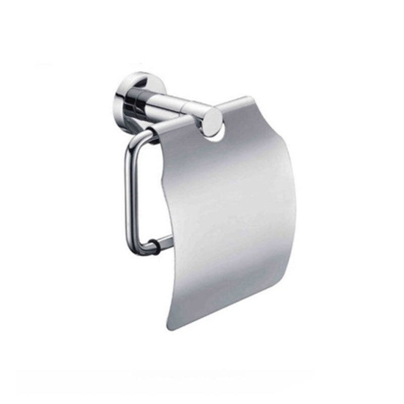 Polished Chrome Modern Bathroom Accessories Set with Towel Bar/Paper Holder