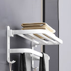 White contemporary bathroom accessory set stainless steel aluminum bathroom set