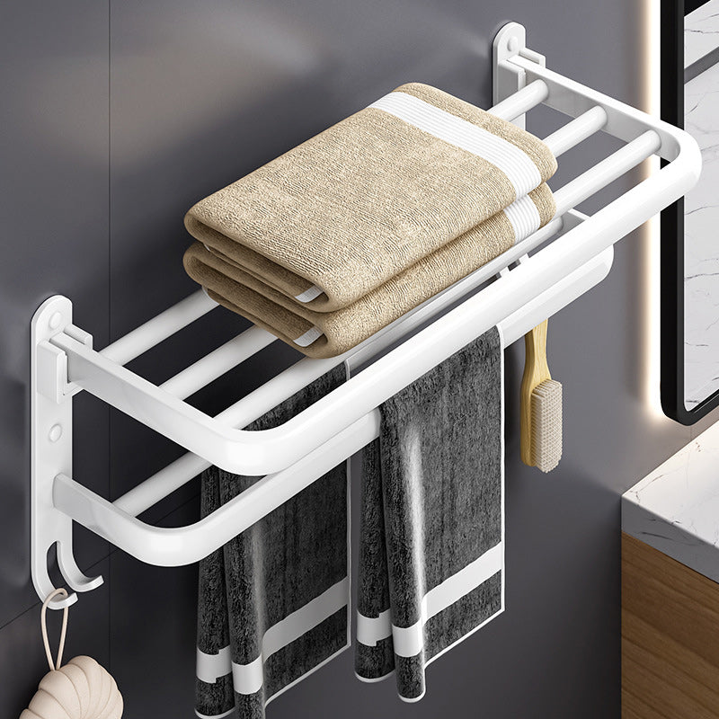 White contemporary bathroom accessory set stainless steel aluminum bathroom set