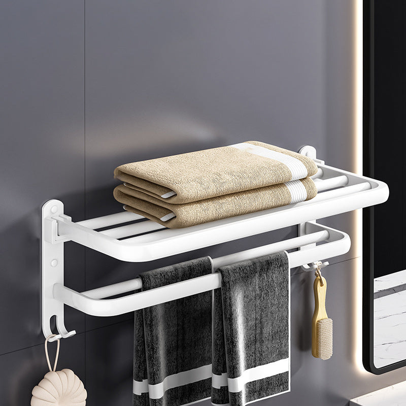 White contemporary bathroom accessory set stainless steel aluminum bathroom set