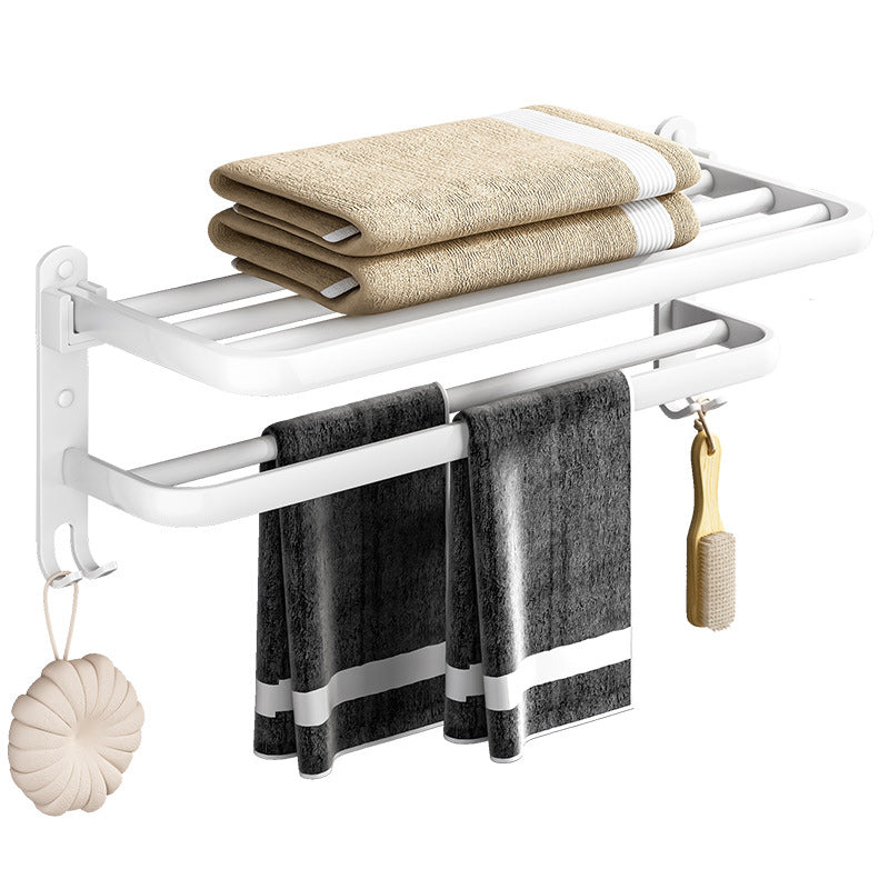 White contemporary bathroom accessory set stainless steel aluminum bathroom set