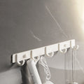 White contemporary bathroom accessory set stainless steel aluminum bathroom set