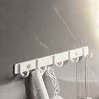 White contemporary bathroom accessory set stainless steel aluminum bathroom set