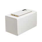 White contemporary bathroom accessory set stainless steel aluminum bathroom set