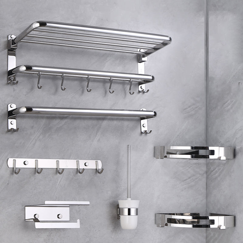 Modern Bathroom Set with Bathroom Shelf/Towel Bar Polished Chrome Bathroom Accessory Set