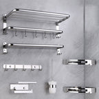 Modern Bathroom Set with Bathroom Shelf/Towel Bar Polished Chrome Bathroom Accessory Set