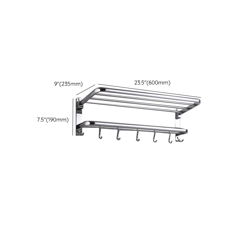 Modern Bathroom Set with Bathroom Shelf/Towel Bar Polished Chrome Bathroom Accessory Set