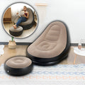 RelaxSeat Inflatable Lounge Chair with Footrest – Indoor & Outdoor Comfort