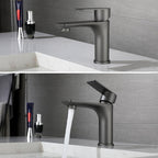 Modern Vessel Faucet Copper Single Handle Low Arc Vessel Faucet for Home