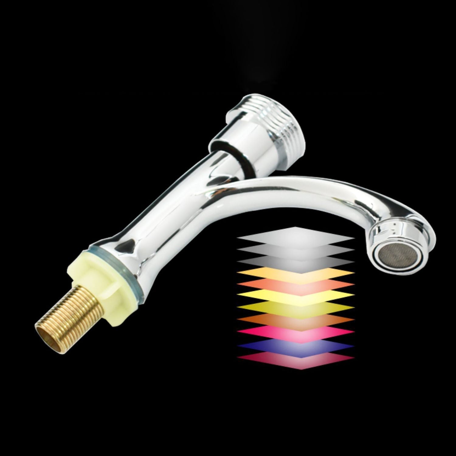 Modern Bathroom Faucet Chrome Knob Handle with Water Hose Basin Faucet