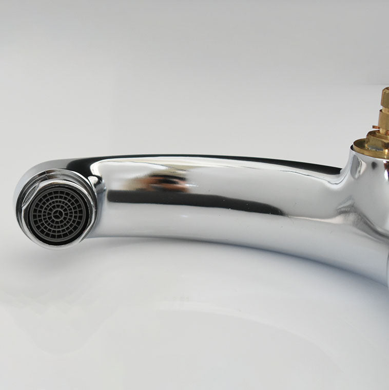 Modern Bathroom Faucet Chrome Knob Handle with Water Hose Basin Faucet