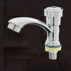 Modern Bathroom Faucet Chrome Knob Handle with Water Hose Basin Faucet