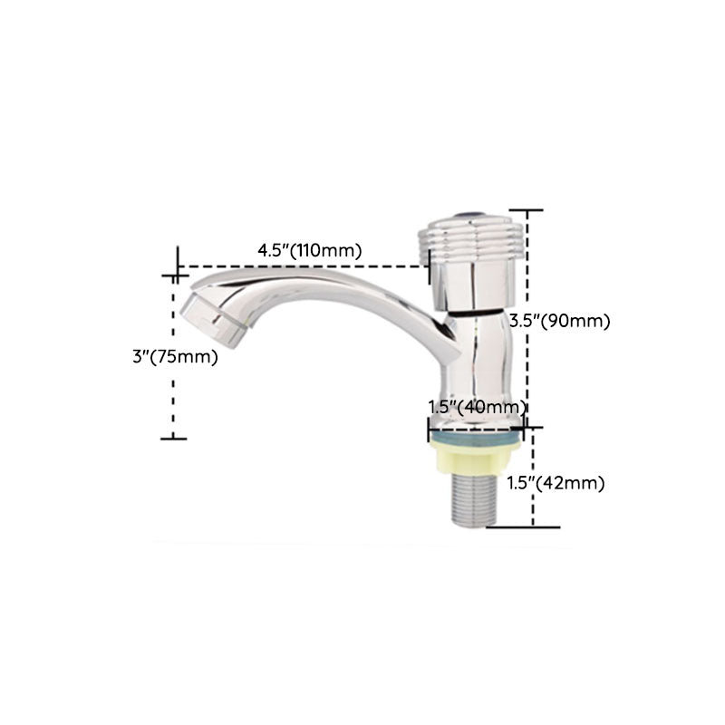 Modern Bathroom Faucet Chrome Knob Handle with Water Hose Basin Faucet