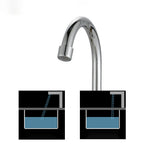 Knob Handle Central Mixer Contemporary Design Basin Faucet 2-Hole Faucet for the Bathroom