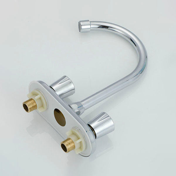 Knob Handle Central Mixer Contemporary Design Basin Faucet 2-Hole Faucet for the Bathroom