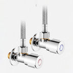Modern Center Set Mixer Tap Chrome 2 Knob Handles Swivel Spout Basin Mixer Tap