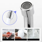 Modern Center Set Mixer Tap Chrome 2 Knob Handles Swivel Spout Basin Mixer Tap