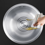 Round Stainless Steel Kitchen Sink with Drain Assembly Built-in Sink