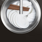 Round Stainless Steel Kitchen Sink with Drain Assembly Built-in Sink