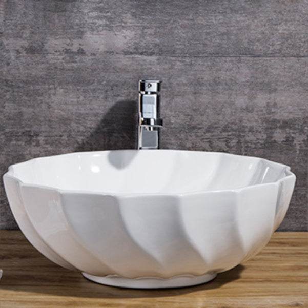 Modern Sink Solid Color Porcelain Sink