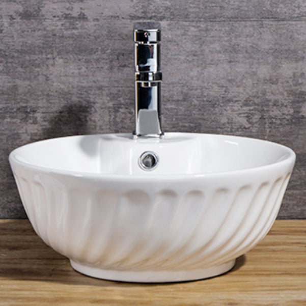 Modern Sink Solid Color Porcelain Sink