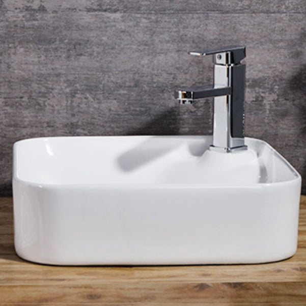 Modern Sink Solid Color Porcelain Sink