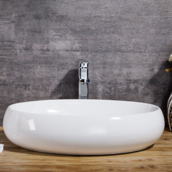 Modern Sink Solid Color Porcelain Sink