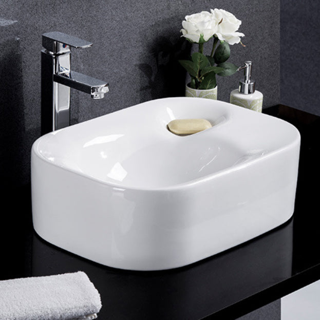 Modern Sink Solid Color Porcelain Sink