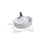 Modern Sink Solid Color Porcelain Sink