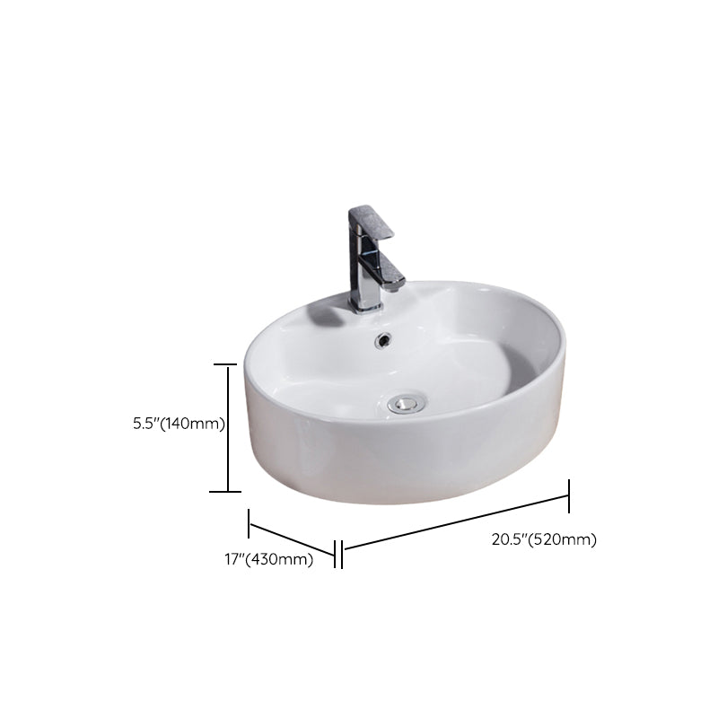 Modern Sink Solid Color Porcelain Sink