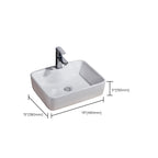 Modern Sink Solid Color Porcelain Sink