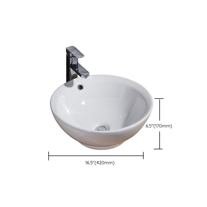 Modern Sink Solid Color Porcelain Sink