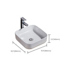 Modern Sink Solid Color Porcelain Sink