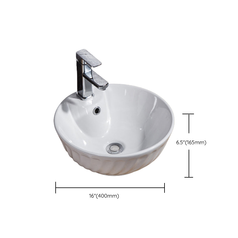 Modern Sink Solid Color Porcelain Sink