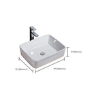 Modern Sink Solid Color Porcelain Sink