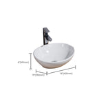 Modern Sink Solid Color Porcelain Sink