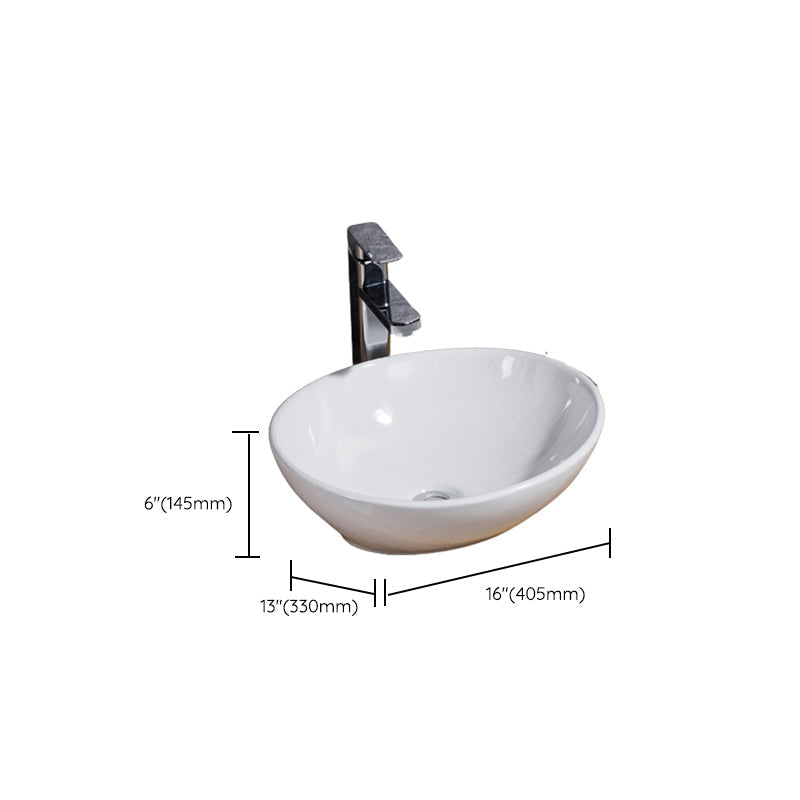 Modern Sink Solid Color Porcelain Sink