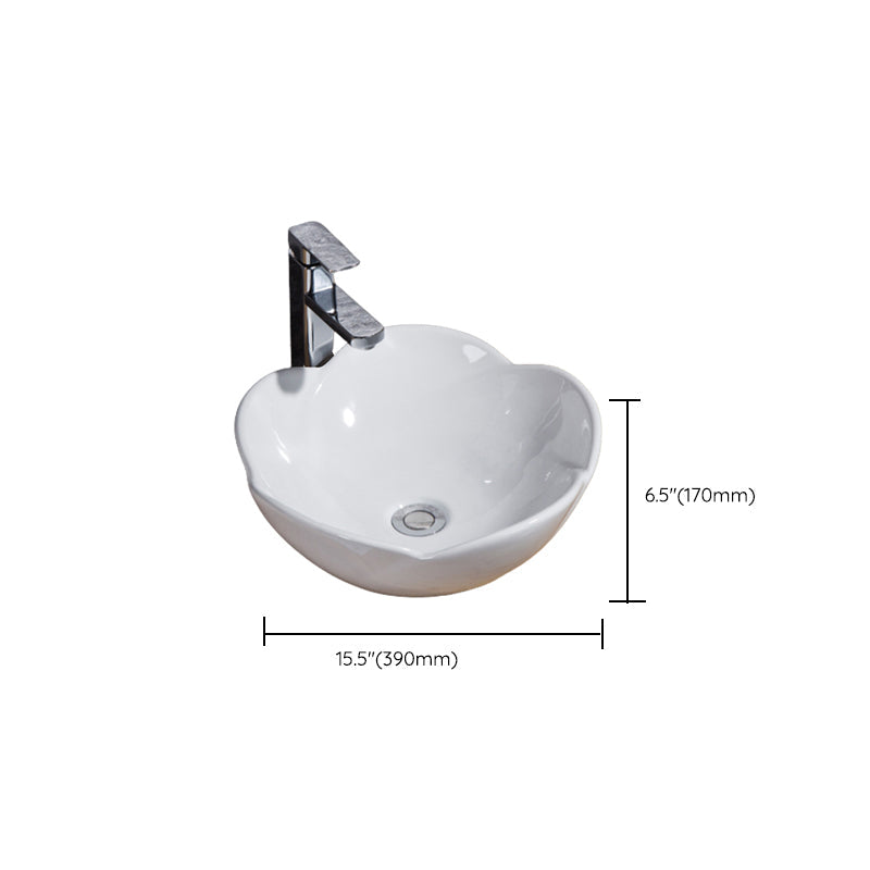 Modern Sink Solid Color Porcelain Sink